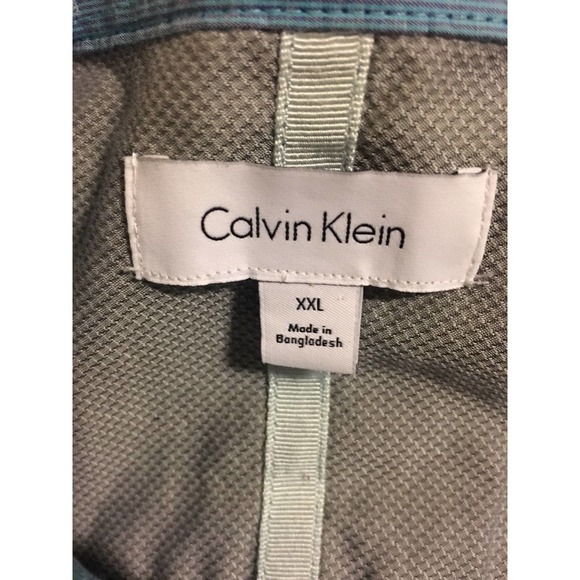 Calvin Klein Mens Button Down Casual Brushed Twill Shirt XXL - Picture 10 of 12